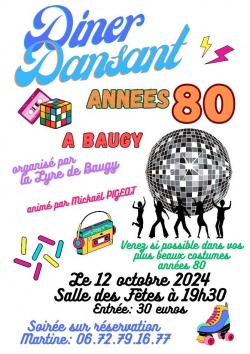 Diner dansant 12 octobre 2024