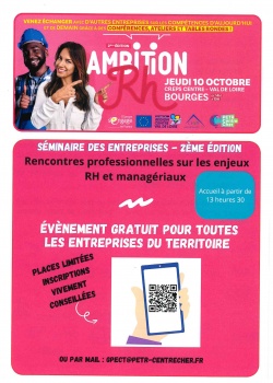 AMBITION RH - JEUDI 10 OCTOBRE à BOURGES de 14H à 19H