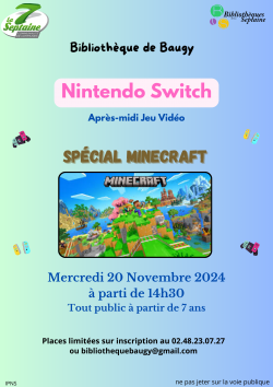 Nintendo Switch 20 novembre 2024