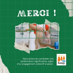 GESTION DES DÉCHETS : MERCI POUR VOS EFFORTS !