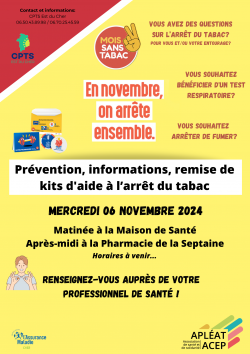 Mois sans tabac 6 novembre