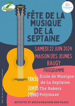 Fête de la musique de la Septaine à Baugy