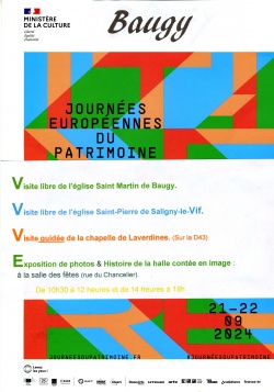 JOURNÉES DU PATRIMOINE 21 ET 22 SEPTEMBRE 2024